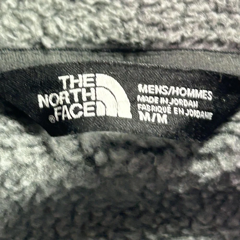 The North Face Jacket Mens Medium‎ Gray Fleece Windbreaker Full Zip Pockets